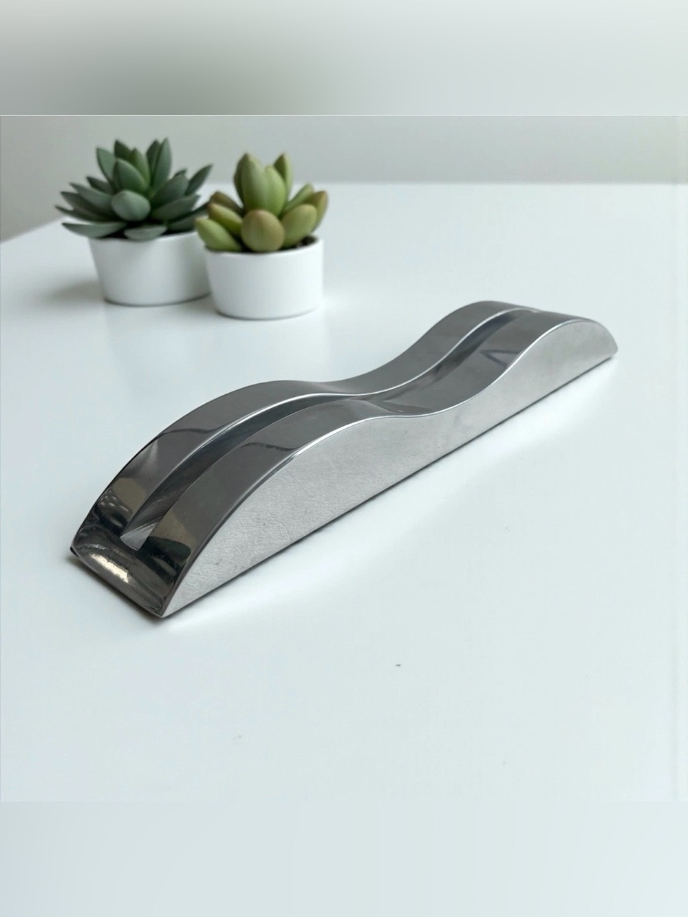 NIB Nambe Wave picture frame 1996 3051 By Karim Rashid - Picture 5 of 5